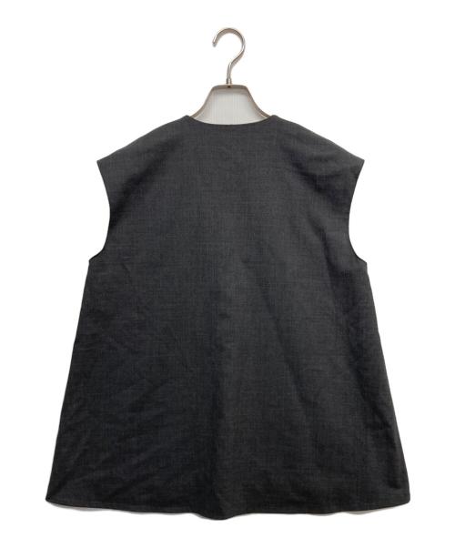 TOMORROW LAND collection（トゥモローランドコレクション）TOMORROW LAND collection (トゥモローランドコレクション) スーパーウールウィーヴ レイヤードブラウス グレー サイズ:36の古着・服飾アイテム