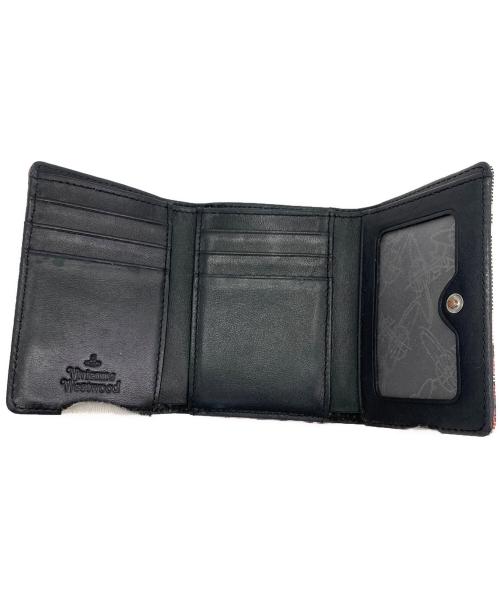 Vivienne Westwood（ヴィヴィアンウエストウッド）Vivienne Westwood (ヴィヴィアンウエストウッド) オーブマーク3つ折り財布 レッドの古着・服飾アイテム