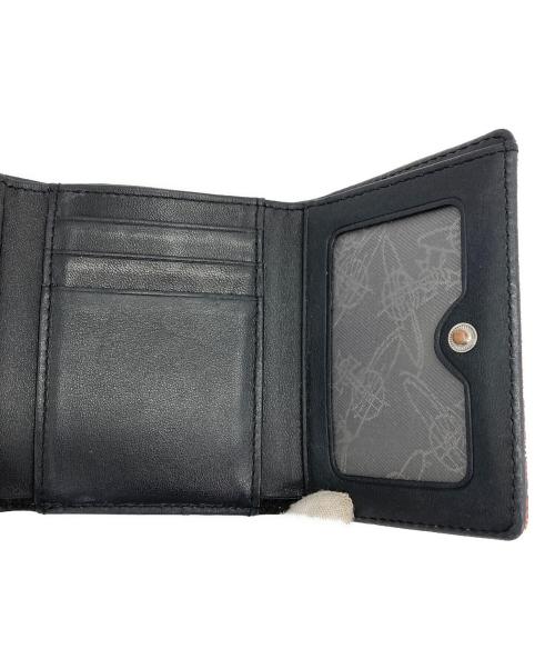 Vivienne Westwood（ヴィヴィアンウエストウッド）Vivienne Westwood (ヴィヴィアンウエストウッド) オーブマーク3つ折り財布 レッドの古着・服飾アイテム