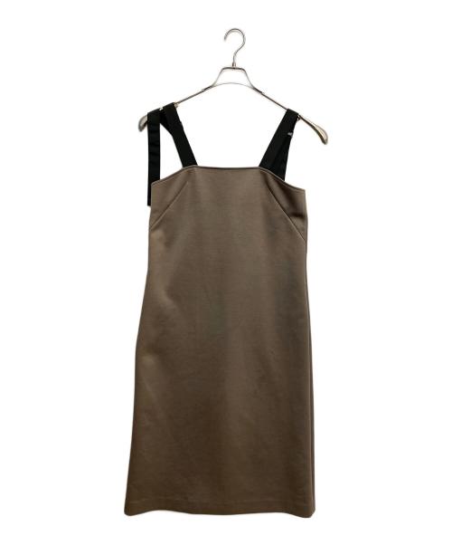 R-ISM（リズム）R-ISM (リズム) ダンボールジャンパースカート ブラウン サイズ:4の古着・服飾アイテム