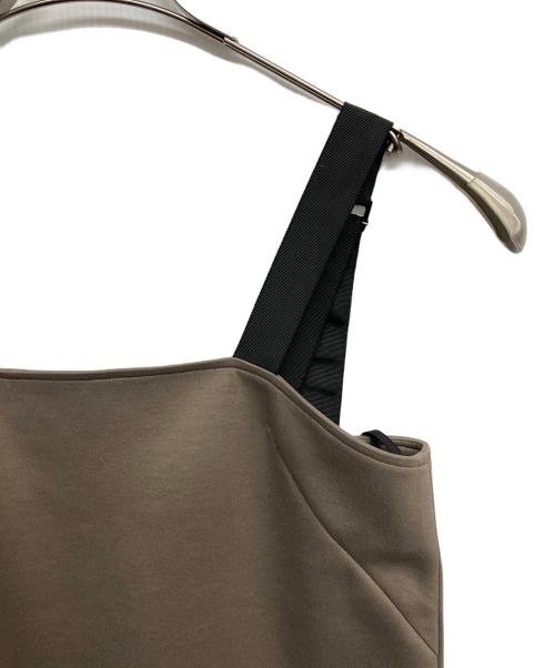 R-ISM（リズム）R-ISM (リズム) ダンボールジャンパースカート ブラウン サイズ:4の古着・服飾アイテム