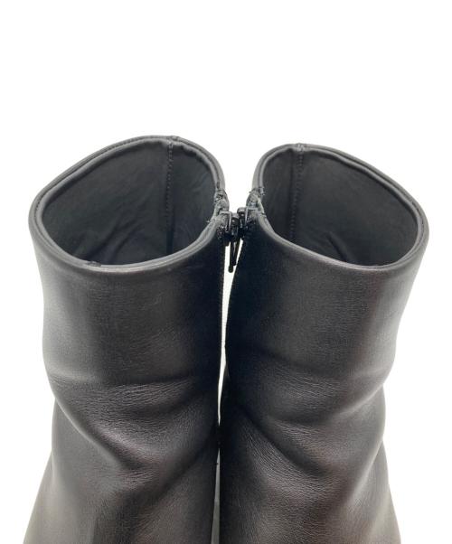 Adam et Rope HOMME（アダムエロペ オム）Adam et Rope HOMME (アダムエロペ オム) カーフレザーサイドジップブーツ ブラック サイズ:41の古着・服飾アイテム