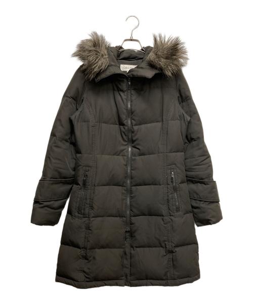 Calvin Klein（カルバンクライン）Calvin Klein (カルバンクライン) ダウンコート ブラウン サイズ:XSの古着・服飾アイテム