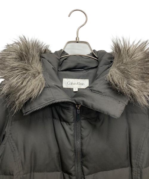Calvin Klein（カルバンクライン）Calvin Klein (カルバンクライン) ダウンコート ブラウン サイズ:XSの古着・服飾アイテム