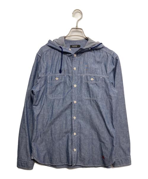 BURBERRY BLACK LABEL（バーバリーブラックレーベル）BURBERRY BLACK LABEL (バーバリーブラックレーベル) 長袖シャツ ブルー サイズ:3の古着・服飾アイテム