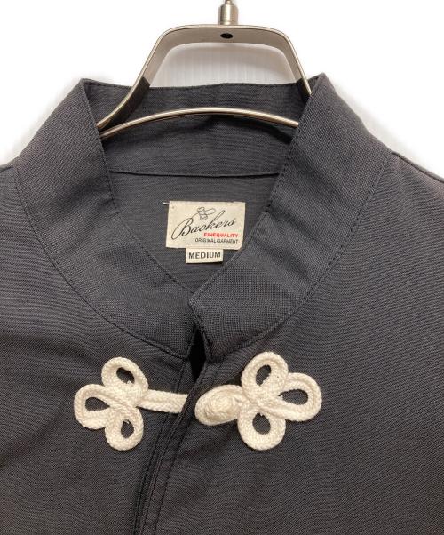 BACKERS（バッカーズ）BACKERS (バッカーズ) チャイナブラウス グレー サイズ:Mの古着・服飾アイテム