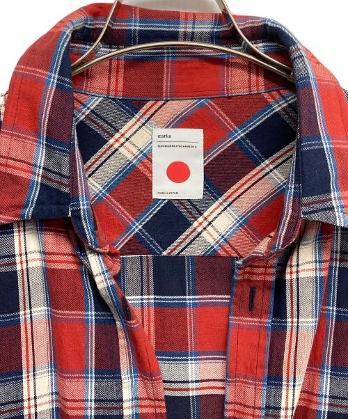 MARKA（マーカ）MARKA (マーカ) チェックシャツ レッド サイズ:2の古着・服飾アイテム