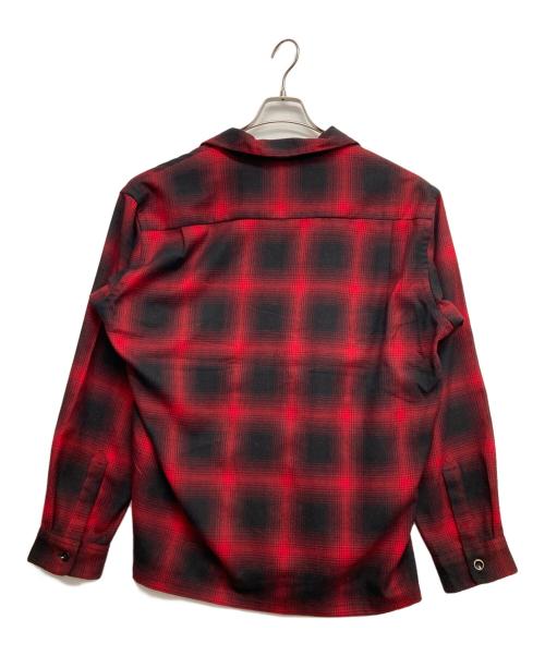 TOWN CRAFT（タウンクラフト）TOWN CRAFT (タウンクラフト) 50S W-FLAP OPEN COLLAR SHIRTS レッド サイズ:Mの古着・服飾アイテム