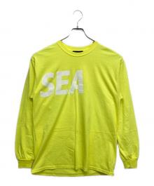 WIND AND SEA（ウィンダンシー）の古着「プリントカットソー」｜イエロー