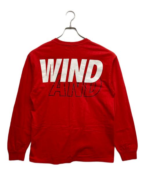 WIND AND SEA（ウィンダンシー）WIND AND SEA (ウィンダンシー) プリントカットソー レッド サイズ:Lの古着・服飾アイテム