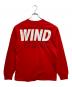 WIND AND SEA (ウィンダンシー) プリントカットソー レッド サイズ:L：5000円
