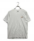 maison kitsuneメゾンキツネ）の古着「FOX HEAD PATCH REGULAR TEE SHIRT」｜ホワイト