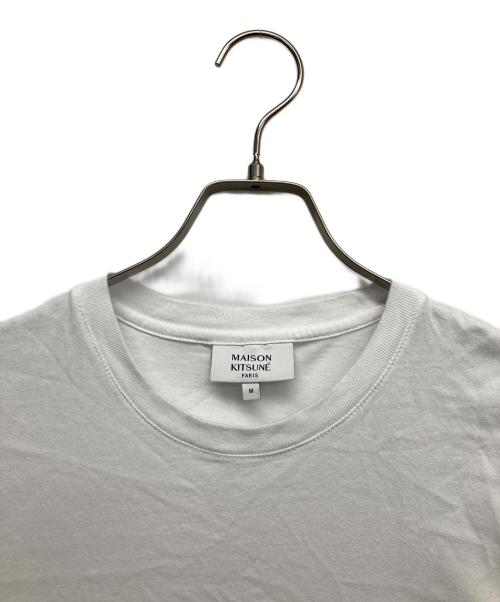 maison kitsune（メゾンキツネ）MAISON KITSUNE (メゾンキツネ) FOX HEAD PATCH REGULAR TEE SHIRT ホワイト サイズ:Mの古着・服飾アイテム