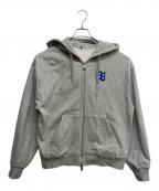 ADER errorアーダーエラー）の古着「ダブルジップパーカー」｜グレー
