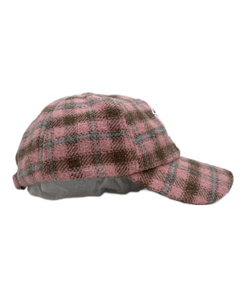 NANCY（ナンシー）nancy (ナンシー) Plaid 6Panel Cap ピンクの古着・服飾アイテム
