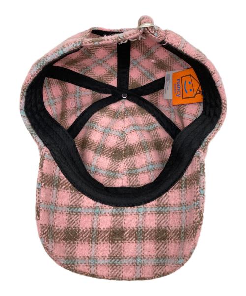 NANCY（ナンシー）nancy (ナンシー) Plaid 6Panel Cap ピンクの古着・服飾アイテム