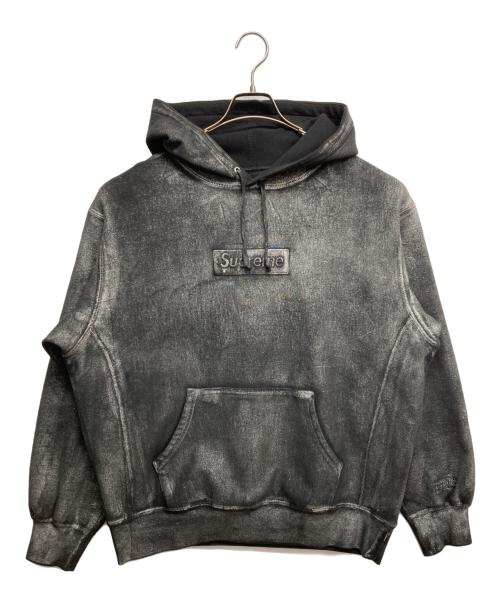 SUPREME（シュプリーム）Supreme (シュプリーム) Maison Margiela (メゾンマルジェラ) Foil Box Logo Hooded Sweatshirt ブラック サイズ:Mの古着・服飾アイテム