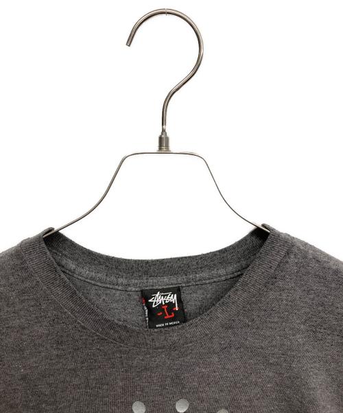 stussy（ステューシー）stussy (ステューシー) xxx王冠プリントＴシャツ グレー サイズ:Lの古着・服飾アイテム