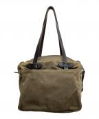 FILSONフィルソン）の古着「RUGGED TWILL TOTE BAG WITH ZIPPER」｜オリーブ
