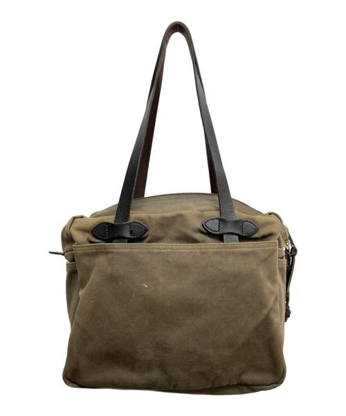 FILSON（フィルソン）FILSON (フィルソン) RUGGED TWILL TOTE BAG WITH ZIPPER オリーブの古着・服飾アイテム
