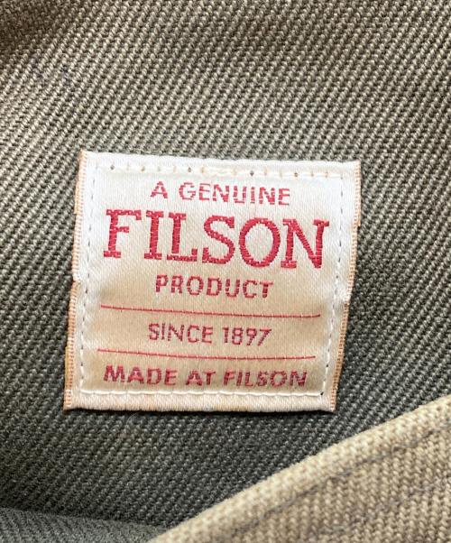 FILSON（フィルソン）FILSON (フィルソン) RUGGED TWILL TOTE BAG WITH ZIPPER オリーブの古着・服飾アイテム