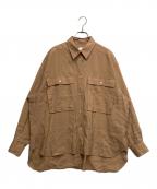PAUL SMITHポールスミス）の古着「レーヨンブレンドシャツ」｜ブラウン