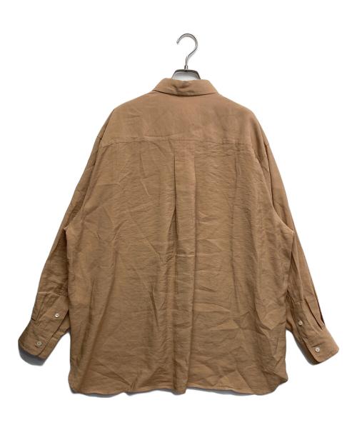 PAUL SMITH（ポールスミス）PAUL SMITH (ポールスミス) レーヨンブレンドシャツ ブラウン サイズ:40の古着・服飾アイテム