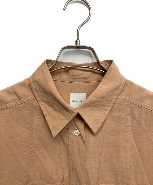 PAUL SMITH（ポールスミス）PAUL SMITH (ポールスミス) レーヨンブレンドシャツ ブラウン サイズ:40の古着・服飾アイテム