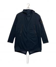 C.P COMPANY（シーピーカンパニー）の古着「Long Parka Style Navy Blue Jacket」｜ネイビー