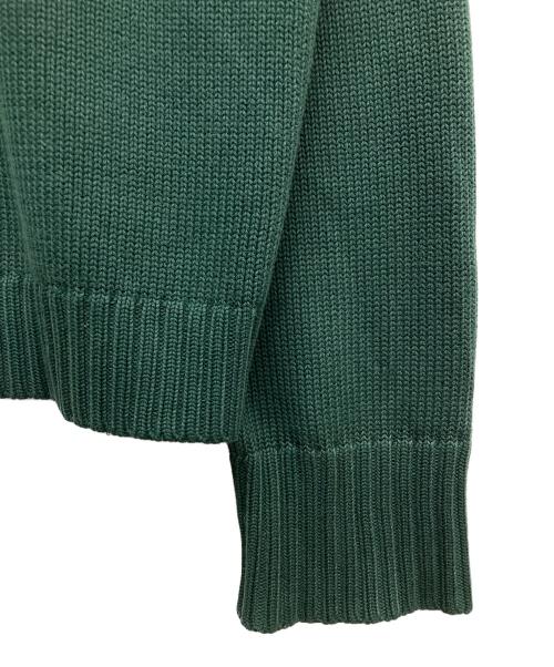 POLO RALPH LAUREN（ポロ・ラルフローレン）POLO RALPH LAUREN (ポロ・ラルフローレン) コットンクルーネックニット グリーン サイズ:XLの古着・服飾アイテム