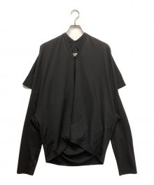 COMME des GARCONS（コムデギャルソン）の古着「変形ロングスリーブカットソー」｜ブラック