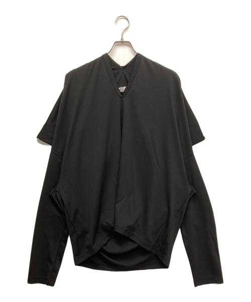 COMME des GARCONS（コムデギャルソン）COMME des GARCONS (コムデギャルソン) 変形ロングスリーブカットソー ブラック サイズ:Mの古着・服飾アイテム