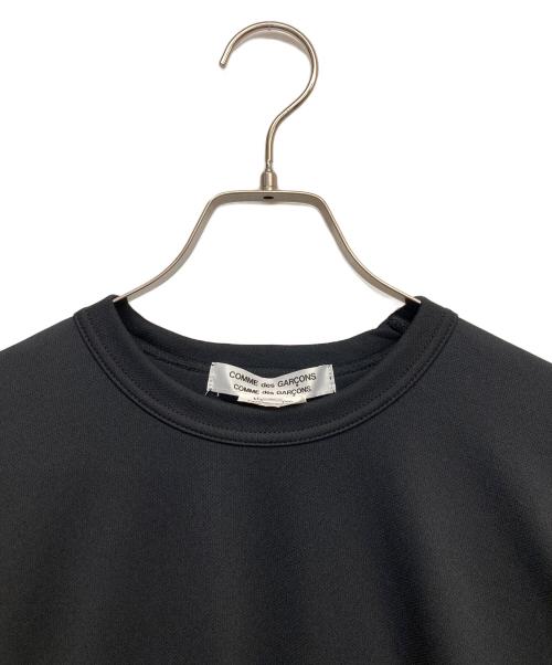 COMME des GARCONS COMME des GARCONS（コムデギャルソン コムデギャルソン）COMME des GARCONS COMME des GARCONS (コムデギャルソン コムデギャルソン) バックネックロゴTシャツ ブラック サイズ:Lの古着・服飾アイテム
