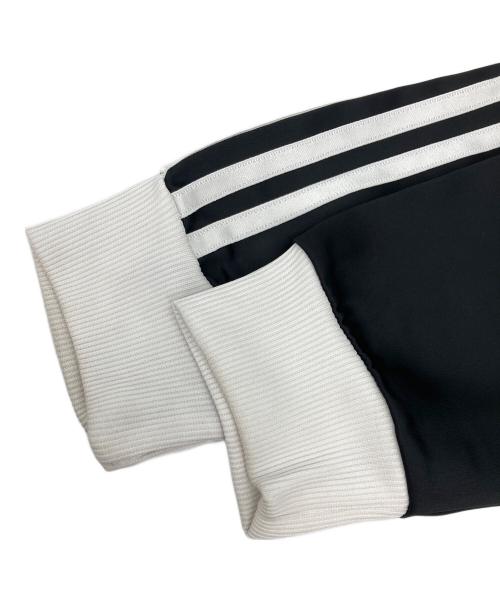 adidas（アディダス）adidas (アディダス) スリーストライプス サテン 長袖Tシャツ ブラック サイズ:Mの古着・服飾アイテム