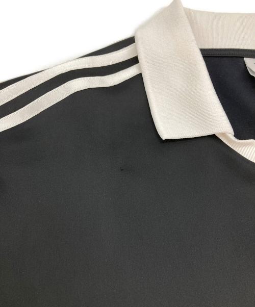 adidas（アディダス）adidas (アディダス) スリーストライプス サテン 長袖Tシャツ ブラック サイズ:Mの古着・服飾アイテム