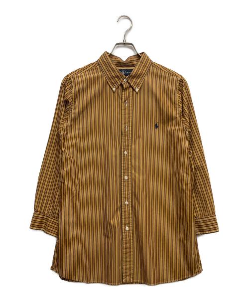 POLO RALPH LAUREN（ポロ・ラルフローレン）POLO RALPH LAUREN (ポロ・ラルフローレン) BLAKE ストライプシャツ イエロー サイズ:XLの古着・服飾アイテム