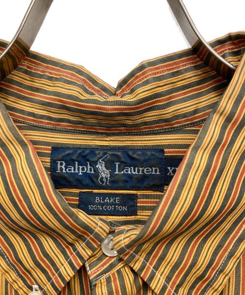 POLO RALPH LAUREN（ポロ・ラルフローレン）POLO RALPH LAUREN (ポロ・ラルフローレン) BLAKE ストライプシャツ イエロー サイズ:XLの古着・服飾アイテム