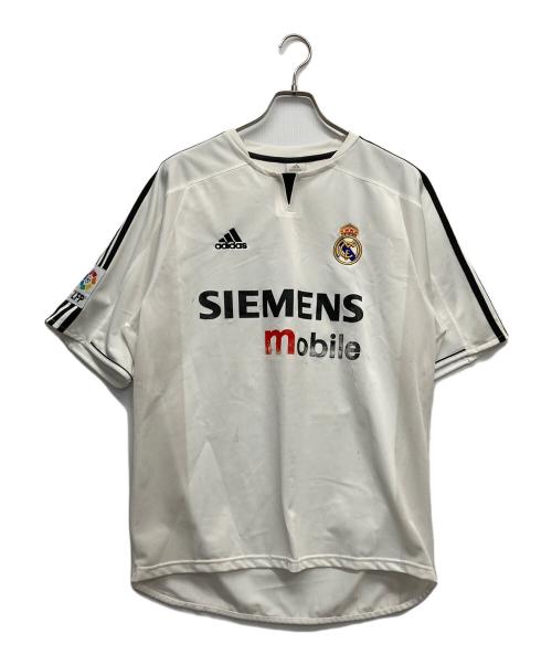 adidas（アディダス）adidas (アディダス) 03-04レアルマドリードゲームシャツ ホワイト サイズ:Lの古着・服飾アイテム
