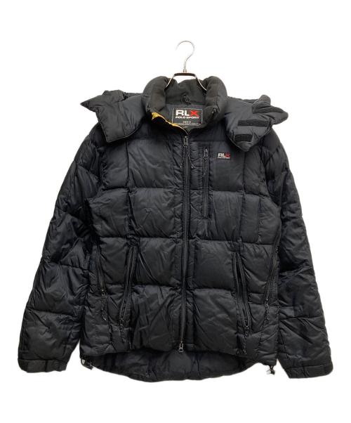 RLX RALPH LAUREN（アールエルエックスラルフローレン）RLX RALPH LAUREN (アールエルエックスラルフローレン) フーデッドダウンジャケット ブラック サイズ:Mの古着・服飾アイテム