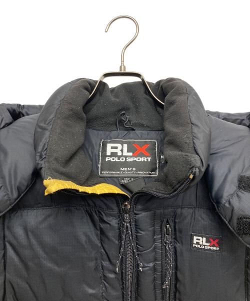 RLX RALPH LAUREN（アールエルエックスラルフローレン）RLX RALPH LAUREN (アールエルエックスラルフローレン) フーデッドダウンジャケット ブラック サイズ:Mの古着・服飾アイテム