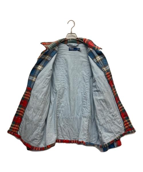 POLO RALPH LAUREN（ポロ・ラルフローレン）POLO RALPH LAUREN (ポロ・ラルフローレン) パッチワーク チェック フランネル オーバーシャツ/カバーオール マルチカラー サイズ:XLの古着・服飾アイテム