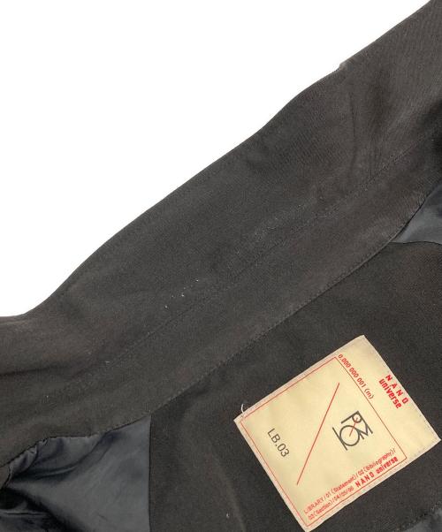 nano・universe（ナノ・ユニバース）nano・universe (ナノ・ユニバース) イタリアンドットリラックスコーチジャケット ブラック サイズ:Lの古着・服飾アイテム