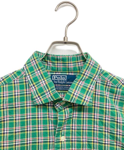 POLO RALPH LAUREN（ポロ・ラルフローレン）POLO RALPH LAUREN (ポロ・ラルフローレン) チェックシャツ グリーン サイズ:Lの古着・服飾アイテム