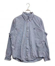 RALPH LAUREN（ラルフローレン）の古着「チェックシャツ」｜ブルー