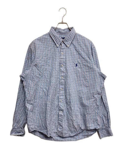 RALPH LAUREN（ラルフローレン）RALPH LAUREN (ラルフローレン) チェックシャツ ブルー サイズ:XLの古着・服飾アイテム