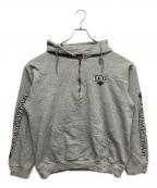 HARLEY-DAVIDSONハーレーダビッドソン）の古着「ハーフジッププルオーバーパーカー」｜グレー