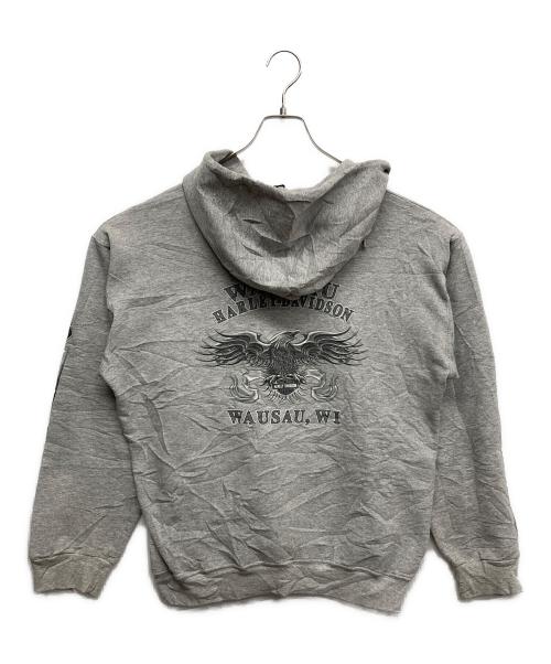 HARLEY-DAVIDSON（ハーレーダビッドソン）HARLEY-DAVIDSON (ハーレーダビッドソン) ハーフジッププルオーバーパーカー グレー サイズ:不明の古着・服飾アイテム
