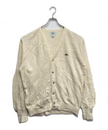 LACOSTE（ラコステ）の古着「アクリルカーディガン」｜ホワイト