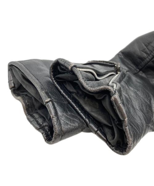 UNIK（ユニック）UNIK (ユニック) ダブルライダースジャケット ブラック サイズ:記載無の古着・服飾アイテム