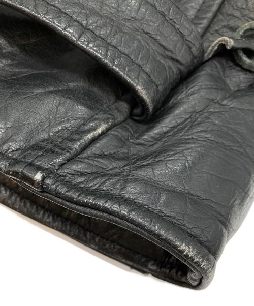 UNIK（ユニック）UNIK (ユニック) ダブルライダースジャケット ブラック サイズ:記載無の古着・服飾アイテム